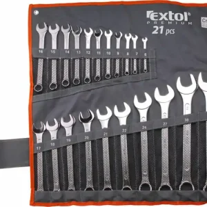 Sezónní Sleva Sada očkoplochých klíčů Extol Premium, 6–32 mm, 21 ks