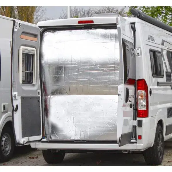 Značkový Termoizolační závěs do zadních dveří Hindermann pro Fiat Ducato, šedá