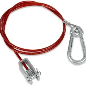 Jistící ocelové lanko Carbest s karabinou a vidlicovou koncovkou, délka 1 m Ihned K Objednání