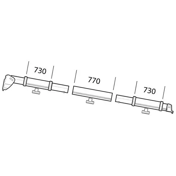 Nejprodávanější Upínací tyč pro stany Thule Residence/Panorama 5200