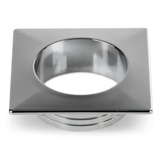 Kup Teď Čtvercová rozeta nábytkové rukojeti Reimo, lesklý chrom