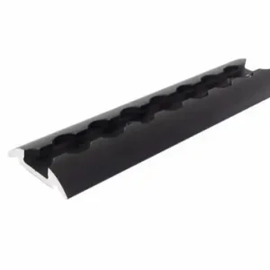 Půlkruhová úchytná lišta Reimo k přišroubování, černě eloxovaná Originální