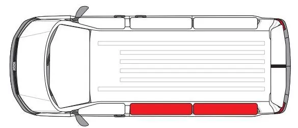 Značkový Obložení levé stěny Cover Plus – Fiat Ducato, 2 díly, bílé
