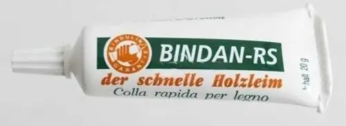 Must-Have Rychleschnoucí lepidlo na dřevo Bindan-RS tuba 20g