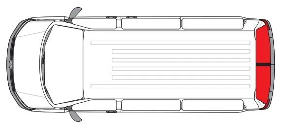 Obložení křídlových dveří Cover Plus – Ford Custom, 2 díly, šedé Autentický