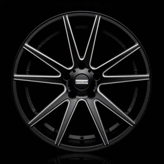 Přímo Od Výrobce Fondmetal STC-10 19x9.5" ET50 5x130 Alu kola - Černé s bílým orámováním STC10F9519505130ANA4