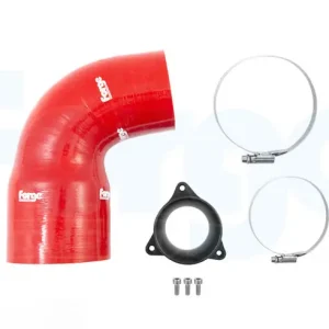 Nejlepší Volba Forge Motorsport Silikonové sací vedení turba pro Hyundai i30N - červená FMTIA2-R
