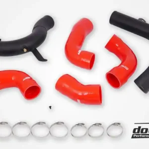 Tlakového vedení k do88 intercooleru hadice + trubky Boost pipes 1,8 & 2,0 TSI - Červené TR-340-do88-3-R Aktuální