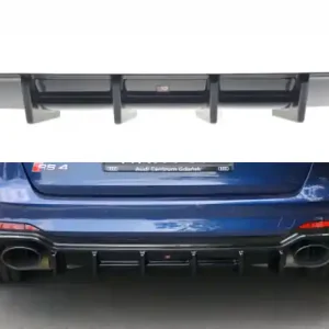 Cenový Hit Maxton Design Spoiler zadního nárazníku Audi RS4 B9 Avant - karbon AU-RS4-B9-AV-RS1C