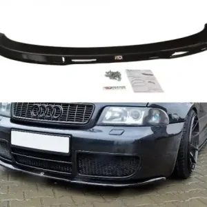 Akční Cena Maxton Design Spoiler předního nárazníku Audi S4 B5 - černý lesklý lak AU-S4-B5-FD1G