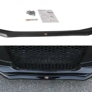Cenově Výhodný Maxton Design Spoiler předního nárazníku Audi S4 B8 Facelift V.1 - černý lesklý lak AU-S4-B8F-FD1G