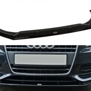 Rychlé Dodání Maxton Design Spoiler předního nárazníku Audi A4 B8 V.2 - texturovaný plast AU-A4-B8-FD2T