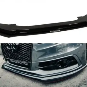 Víkendová Akce Maxton Design Hybridní spoiler předního nárazníku Audi S6/A6 S-Line C7 V.2 - ABS + karbon AU-A6-C7-SLINE-FD2C+CNCA