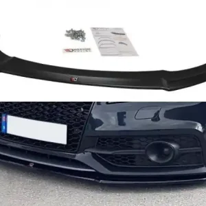 Aktuální Maxton Design Spoiler předního nárazníku Audi S7/A7 S-Line C7 V.2 - texturovaný plast AU-A7-1-SLINE-FD2T