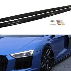 Expresní Doručení Maxton Design Prahové lišty Audi R8 Mk2 - černý lesklý lak AU-R8-2-SD1G