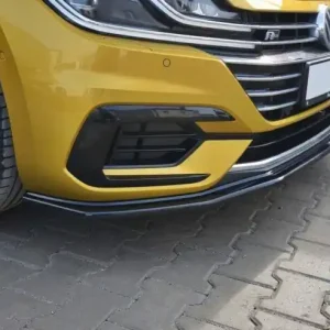 Akční Cena Maxton Design Spoiler předního nárazníku VW Arteon V.1 - černý lesklý lak VW-AR-1-RLINE-FD1G