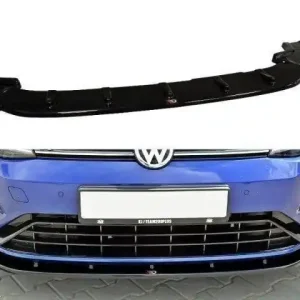Expresní Doručení Maxton Design Spoiler předního nárazníku VW Golf Mk7 R Facelift V.1 - černý lesklý lak VW-GO-7F-R-FD1G
