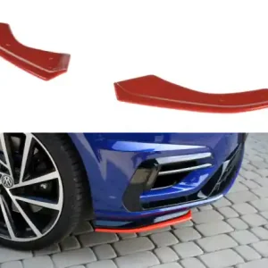 Víkendová Akce Maxton Design Spoiler předního nárazníku VW Golf Mk7 R Facelift V.8 - texturovaný plast VW-GO-7F-R-FD8T