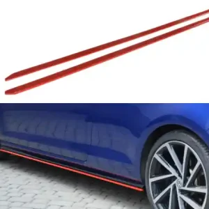 Rychlé Dodání Maxton Design Prahové lišty VW Golf Mk7 R Facelift V.2 - černý lesklý lak VW-GO-7F-R-SD2G