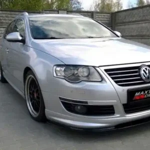 Akční Nabídka Maxton Design Spoiler předního nárazníku VW Passat B6 R-Line - černý lesklý lak VW-PA-3C-RLINE-FD1G