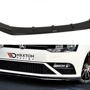 Sleva Maxton Design Spoiler předního nárazníku VW Polo Mk5 GTI Facelift V.1 - texturovaný plast VW-PO-5F-GTI-FD1T