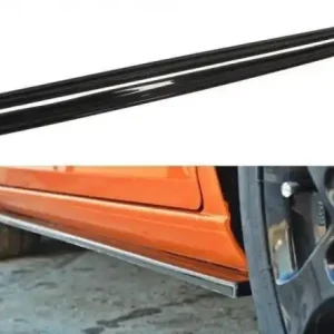 Vysoce Kvalitní Maxton Design Prahové lišty Seat Leon Mk2 Cupra Facelift - černý lesklý lak SE-LE-2F-FR-SD1G