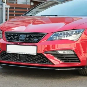 Cenově Výhodný Maxton Design Spoiler předního nárazníku Seat Leon Mk3 Cupra Facelift V.1 - černý lesklý lak SE-LE-3F-CU-FD1G