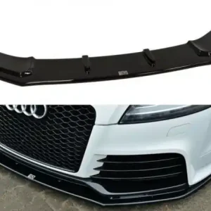 Časově Omezené Maxton Design Spoiler předního nárazníku Audi TT RS (8J) V.1 - černý lesklý lak AU-TT-2-RS-FD1G
