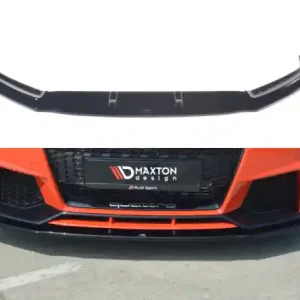 Výhodná Nabídka Maxton Design Spoiler předního nárazníku Audi TT RS (8S) V.1 - texturovaný plast AU-TT-3-RS-FD1T