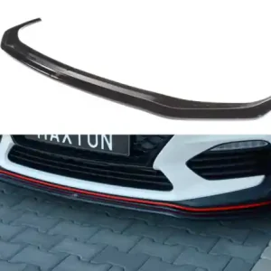 Přímo Od Výrobce Maxton Design Spoiler předního nárazníku Hyundai I30N V.2 - texturovaný plast HY-I30-3-N-FD2T