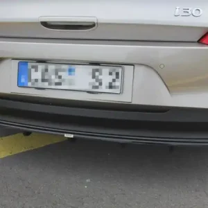 Ověřený Maxton Design Spoiler zadního nárazníku s příčkami Hyundai I30 Mk3 - černý lesklý lak HY-I30-3-RD1+RD2G