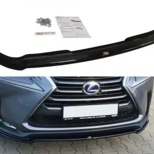 Cenová Bomba Maxton Design Spoiler předního nárazníku Lexus NX Mk1 - černý lesklý lak LE-NX-1-FD1G