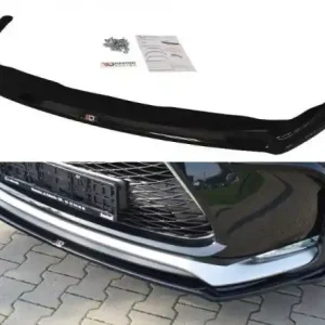 Rychlé Dodání Maxton Design Spoiler předního nárazníku Lexus NX Mk1 F-Sport - texturovaný plast LE-NX-1-FSPORT-FD1T