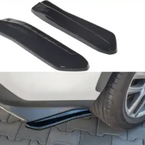 Značkový Maxton Design Boční lišty zadního nárazníku Lexus NX Mk1 Facelift Hybrid - karbon LE-NX-1-H-RSD1C