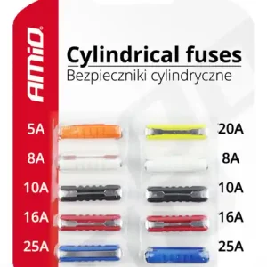 Amio 01137(MS22) - Autopojistky 10ks blistr cylindrické Akční Cena