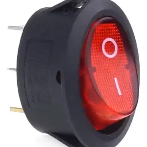 Novinka Amio 02461 - Oválný spínač 12/230V (s červeným světlem) BU01