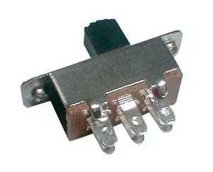 TIPA 02650002 - Přepínač šoupátkový-střední 2pol./6pin ON-ON (12V) Nová Kolekce