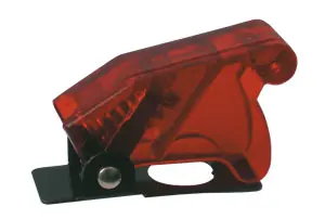 Novinka TIPA 02610038 - Přepínač páčkový ochran.kryt - transp. červená