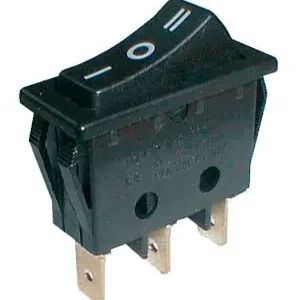 TIPA 02620052 - Přepínač kolébkový 3pol./3pin (ON)-OFF-(ON) 250V/15A černý Nejlepší Cena