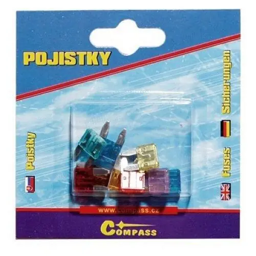 Compass 07523 - Pojistky nožové MINI 10 ks Akce