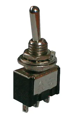 TIPA 02610005 - Přepínač páčkový 3pol./3pin ON-OFF-ON Časově Omezené