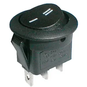 Odeslání Ihned TIPA 02620036 - Přepínač kolébkový kul. 2pol./3pin ON-ON 250V/6A černý