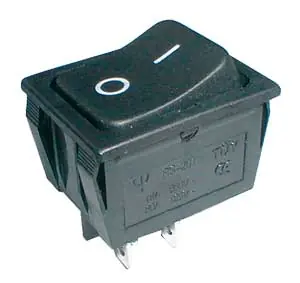 TIPA 02620041 - Přepínač kolébkový 2pol./4pin ON-OFF 250V/15A černý Nejlepší Volba