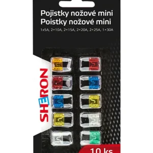 Tovární Cena Sheron 6000201 - Pojistky nožové mini 10 ks