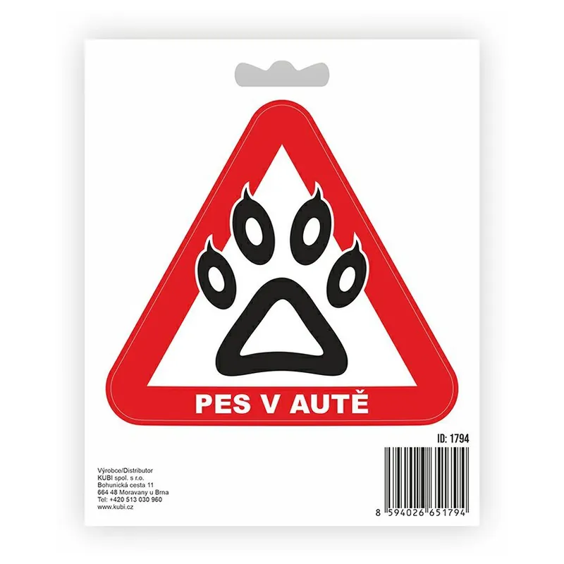 1794(MS16) - SAMOLEPKA PES V AUTĚ Nejlepší Volba