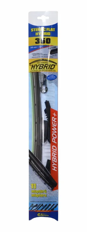 Compass 11007 - Stěrač HYBRID 350mm + 11 adaptérů TEFLON Vysoce Kvalitní