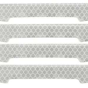 Horká Nabídka Compass 34312 - Chránič dveří samolepící DELTA stříbrný 4ks