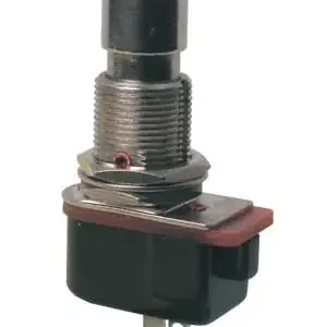 Novinka TIPA 02630036 - Přepínač tlačítko kul.ON-(OFF) 12V kov