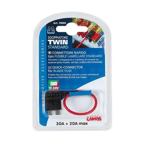 Kenwood 033-0610 - Přípojka pro nožovou pojistku, 12/24V, 70066 Akční Nabídka