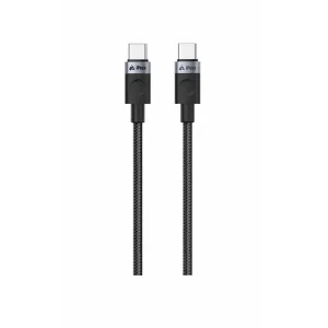 06444875 - Kabel iPEAX 90010101 USB-C/USB-C 1m Black Víkendová Akce